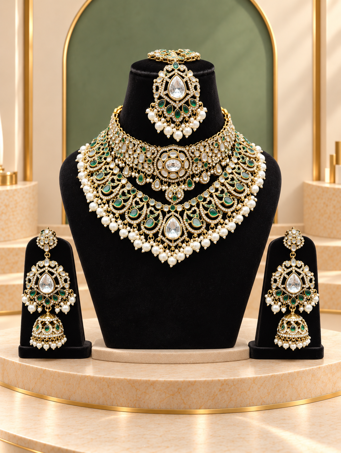 Green Bridal Jewellery