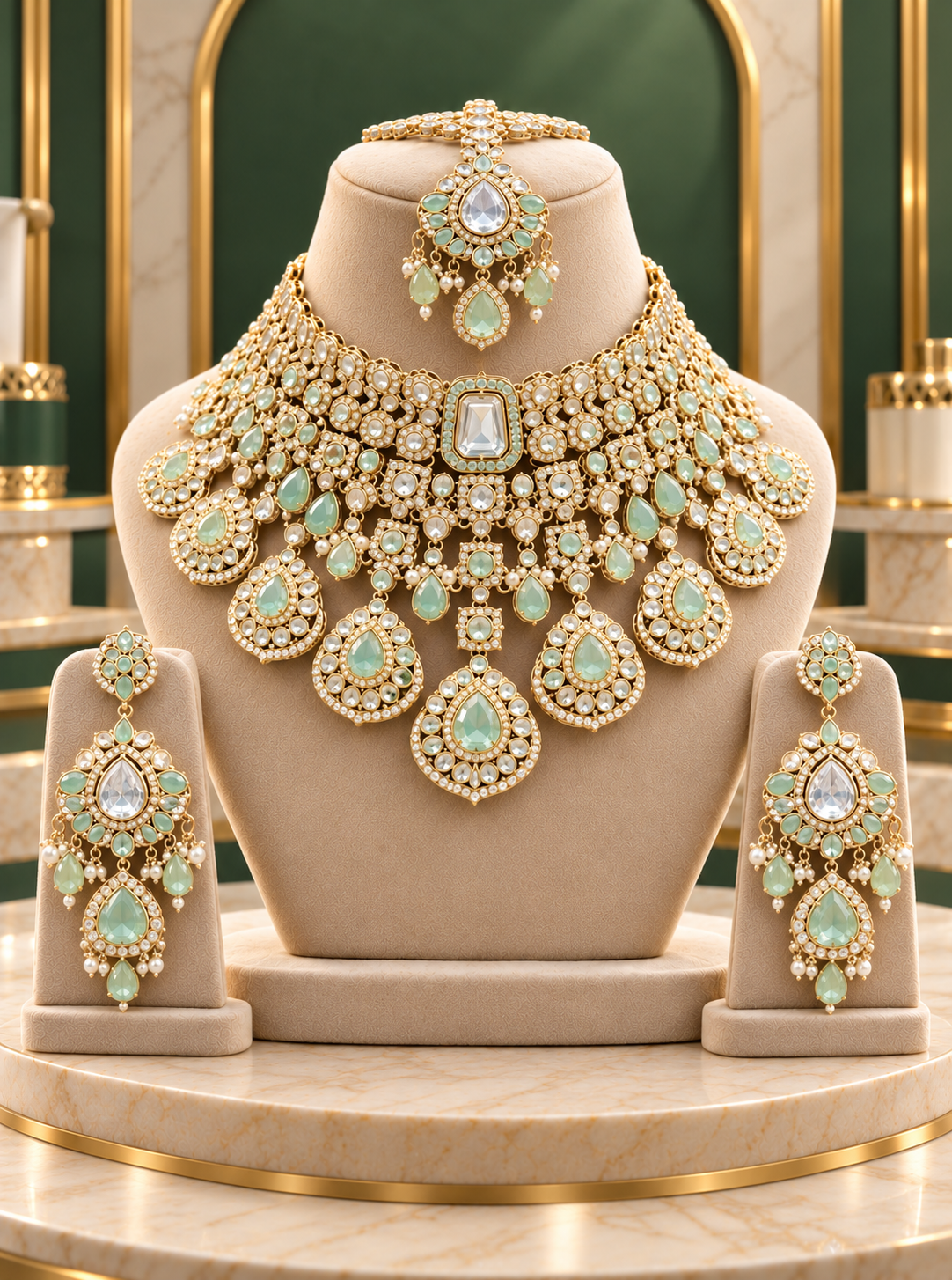Green Bridal Jewellery